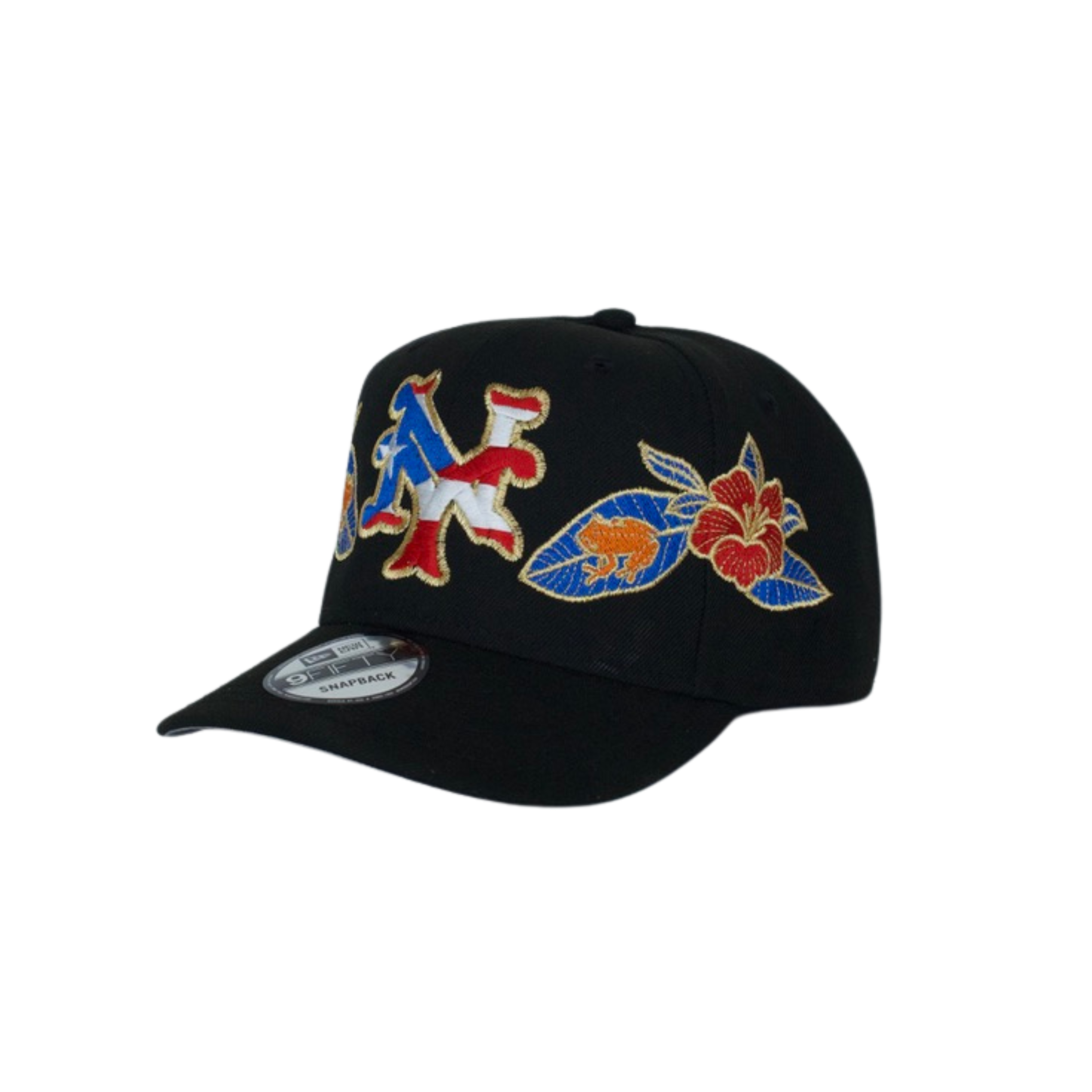 “QGTM” | Flor de Maga custom | Black NewEra snapback